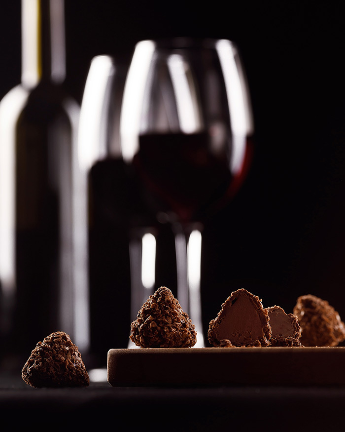 Wine and chocolate tasting